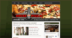 Desktop Screenshot of houseofpizza.com